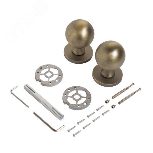 "Комплект ручек ALLUR ART COLLECTION ""SFERA"" MAB (5930) мат.бронза "