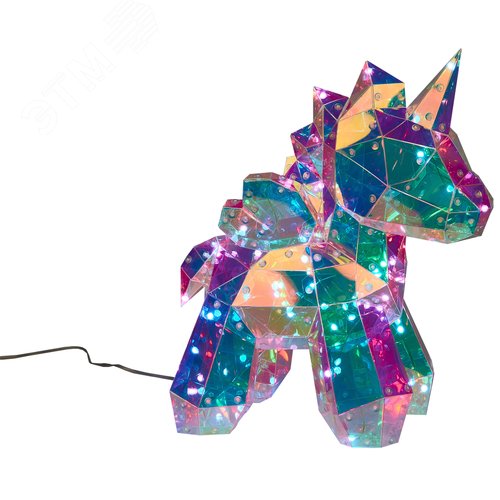 Светильник декоративный Единорог с USB проводом 60 светодиодов RGB свет радужный цвет корпуса ULD-R503 USB/RGB UNICORN