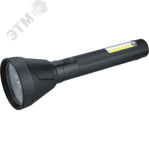 Фонарь светодиодный NPT-CP32-ACCU пластиковый 1LED, 10Вт + 1COB, 2Вт