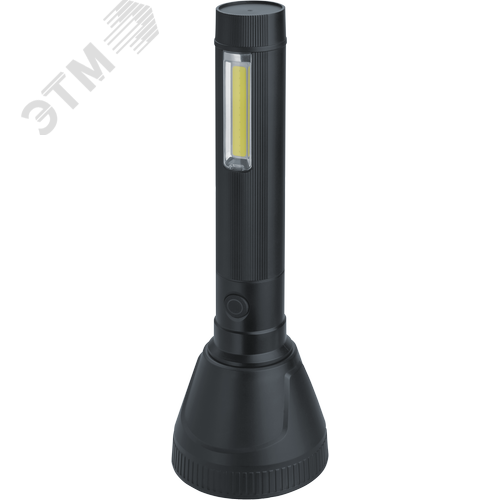 Фонарь светодиодный NPT-CP32-ACCU пластиковый 1LED, 10Вт + 1COB, 2Вт