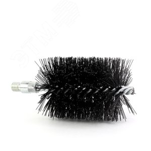 Щетка ерш Д75х100х160, сталь 0,40, 1/2'' BSW очистка котлов теплообменников дымоходов труб отверстий