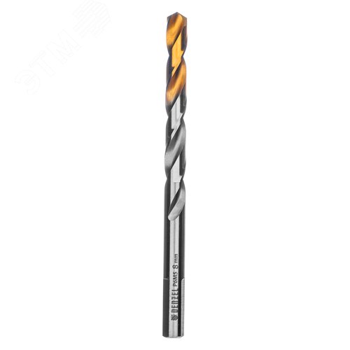 Сверло спиральное по металлу 8 x 117мм, Р6М5, Golden Tip
