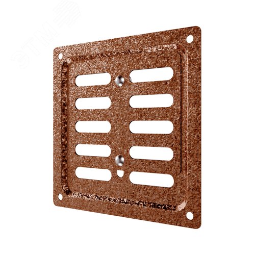 Решетка вентиляционная MER регулируемая 150x150 окраш.сталь Antique copper