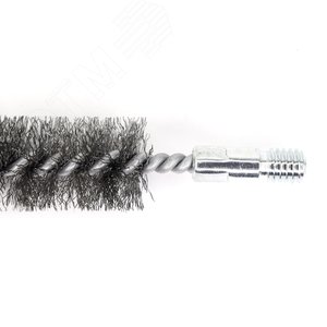 Щетка ёрш Д32х100х160 сталь 0,30, посадка 1/2'' резьба BSW очистка котлов теплообменников дымоходов