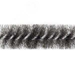 Щетка ёрш Д32х100х160 сталь 0,30, посадка 1/2'' резьба BSW очистка котлов теплообменников дымоходов