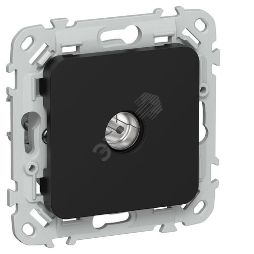 FLITE Розетка TV экранированная проходная тип M РТВм-1-1-2-ФлЧ черный