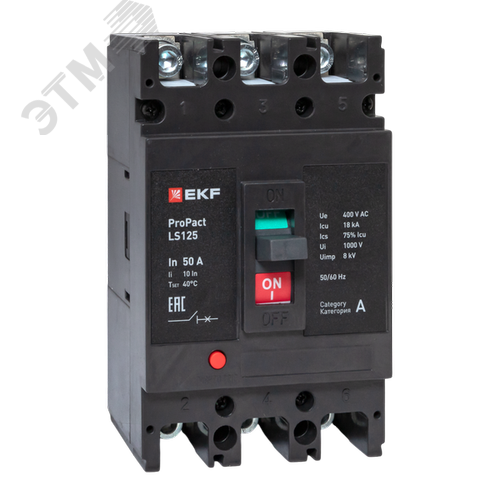 LS125 18кА 3P 50А ProPact EKF