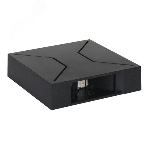 Светильник ULU-P32B-4W/4000K IP65 BLACK светодиодный уличный. Архитектурный накладной. Белый свет (4000K). Корпус черный