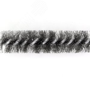 Щетка ёрш Д25х100х160 сталь 0,30, посадка 1/2'' резьба BSW очистка котлов теплообменников дымоходов