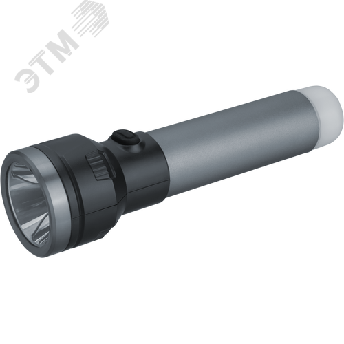 Фонарь светодиодный NPT-CP29-ACCU пластиковый 1LED , 3Вт + 4LED, 1Вт
