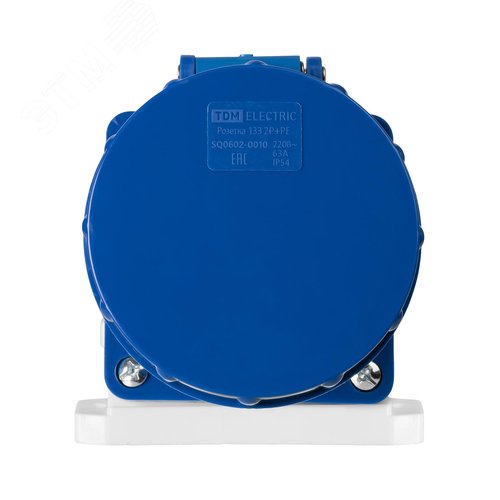 Розетка 133 стационарная 2Р+РЕ 63А 220В IP54 TDM