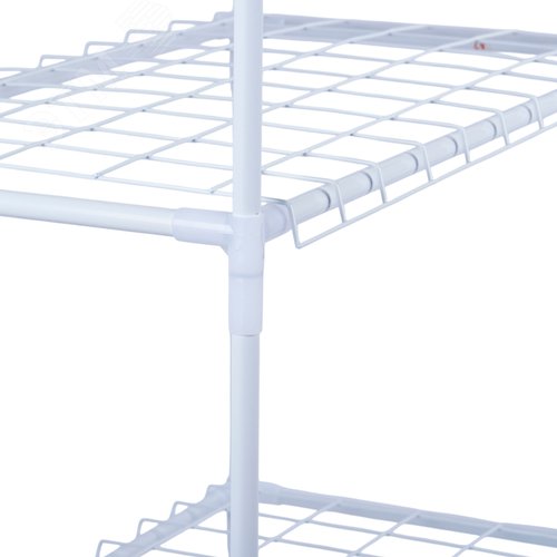 Парник-стеллаж для рассады UGH-R01 H80 WHITE/WHITE ECONOM 3 полки 46x24x80см Металлическая труба в ПВХ цвет белый Тент ПВХ эконом
