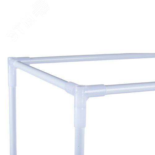 Парник-стеллаж для рассады UGH-R01 H80 WHITE/WHITE ECONOM 3 полки 46x24x80см Металлическая труба в ПВХ цвет белый Тент ПВХ эконом