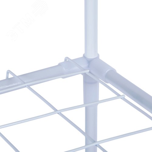 Парник-стеллаж для рассады UGH-R01 H80 WHITE/WHITE ECONOM 3 полки 46x24x80см Металлическая труба в ПВХ цвет белый Тент ПВХ эконом