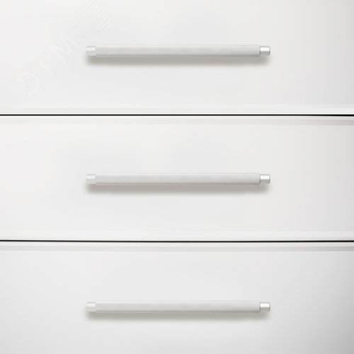 Ручка-скоба мебельная StahlBuro AP2308-128 2шт., W матовый белый хром