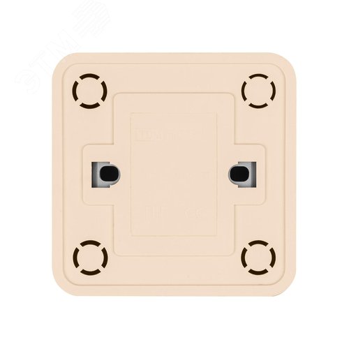Выключатель 1-кл. открытой установки с подсветкой IP20 10А, сл. кость Ладога