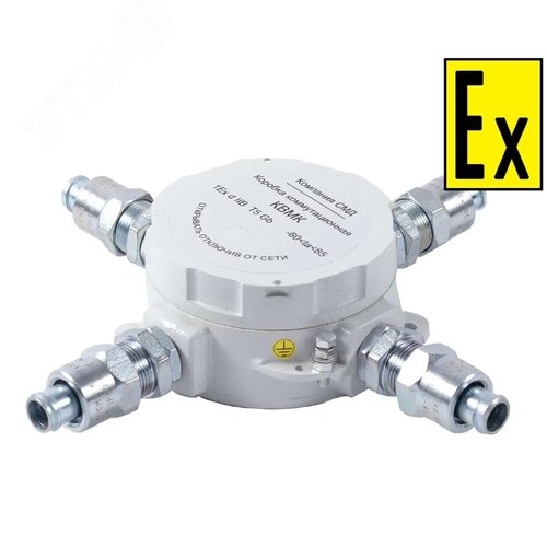 Коробка коммутационная взрывозащищенная КВМК 3.1 Exd A 101006 (КМ15-Л(2)) 1ExdbIIСT6GbX/ExtbIIICT80CDbX, IP66/67, -60+80C, материал корпуса алюминиевый сплав)