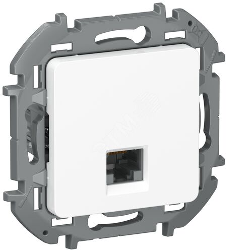 IEKINSPIRIA Розетка компьютерная RJ45 категория 5Е UTP 6738251 белый