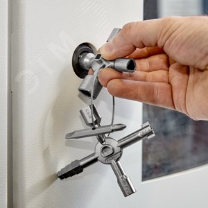 Ключ крестовой 8-лучевой для стандартных шкафов и систем запирания L-92 мм TwinKey