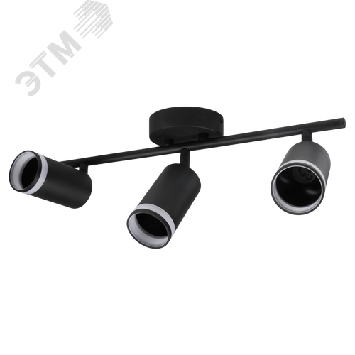 Светильник декоративный ДПО 0103 3xGU10 черный 230V IP20 JazzWay