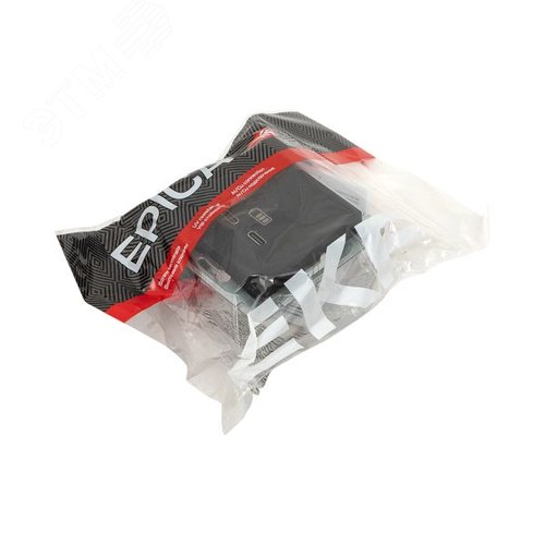Эпика Механизм розетки USB-C - 2шт черный EKF