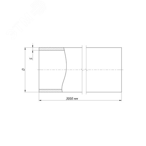 Труба стальная оцинкованная 40x1,2x3000 мм ГОФРОМАТИК