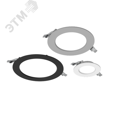 Светильник светодиодный DL-01 Slim 200 мм 40 Вт 4000 K CRI90 221x40 мм IP65/40 RAL9003 белый муар с рассеивателем опал аварийный автономный постоянного действия