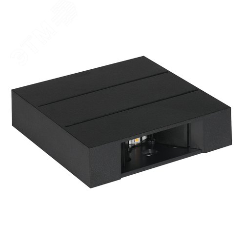 Светильник ULU-P31B-4W/4000K IP65 BLACK светодиодный уличный. Архитектурный накладной. Белый свет (4000K). Корпус черный