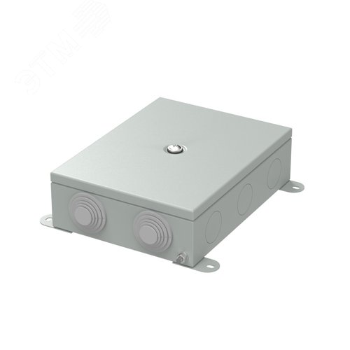 Коробка металлическая серая 150х200х60