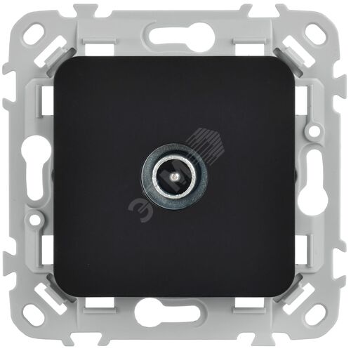 FLITE Розетка TV экранированная оконечная тип M РТВм-1-1-1-ФлЧ черный