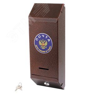 Ящик почтовый Столбик с замком (медь)