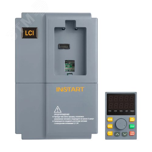 Преобразователь частоты 0.4 кВт, 2.0А, вход 1~230 220В, 50/60Гц, монтажный комплект LCI–MK кабель 2м., выход 3~230 220В, сьемная панель, IP20