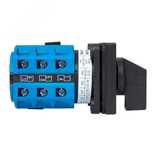 Переключатель кулачковый ПК-1-102 25А 2P 0-1-2-3 IP65 EKF