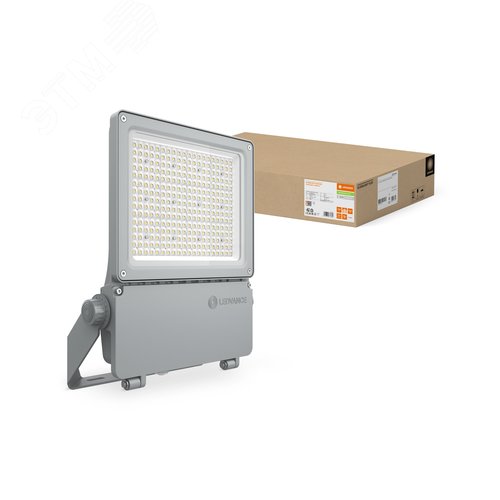 Прожектор светодиодный асимметричный ДО-130 Вт 4000K 19800 Лм 45 градусов x 140 градусов DALI серый