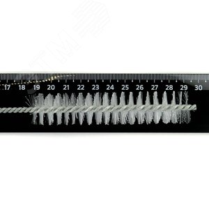 Щетка ерш Д20x100x300 с хв-м + кольцо, ворс нейлон 0,25 очистка котлов теплообменников дымоходов труб отверстий (14-167)