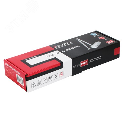 Доводчик дверной БУЛАТ PROFI ДД 802/5 B-W (25-120 кг) белый