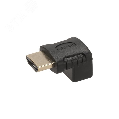 Переходник АВП 4 штекер HDMI - гнездо HDMI угловой на 90 градусов, позолоченные контакты,
