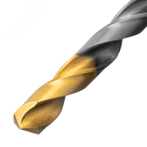 Набор сверл по металлу, 1-10 мм, Р6М5-TiN, Golden Tip, 10 шт