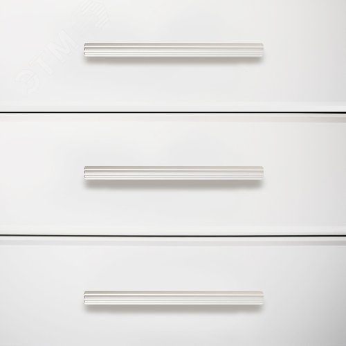 Ручка-скоба мебельная StahlBuro AP2313-128 2шт., W матовый белый хром