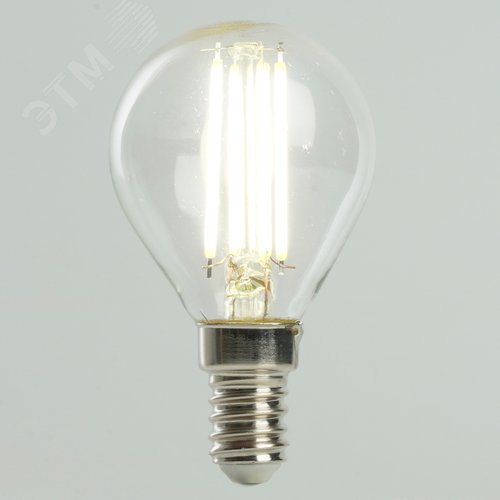 Лампа светодиодная LED 6вт Е14 белый шар FILAMENT .PRO