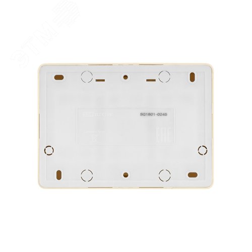 Розетка шестиместная 2П открытой установки IP20 10А с защитными шторками сл. кость Ладога