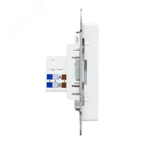 Эпика Механизм розетки RJ45 - 2шт (cat5) белый EKF