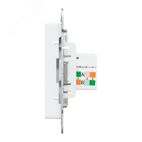 Эпика Механизм розетки RJ45 - 2шт (cat5) белый EKF