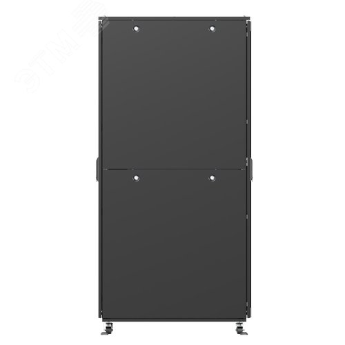 Шкаф напольный разобранный 19'' IT-CQE-N 47U 600x800 мм, крыша с вырубкой, сплошная металл и сплошная металл, двойные боковые панели, черный RAL9005