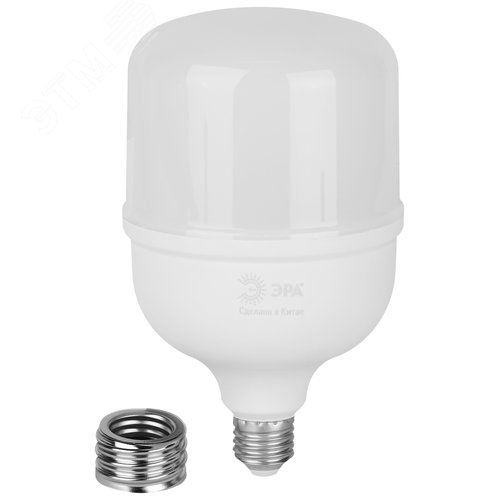 Лампа светодиодная высокой мощности LED 80 Вт 8000Лм 6500К T120 холодный E27/E40 (переходник) 170-265В LED POWER T120-80W-865-E27/E40 Green Line