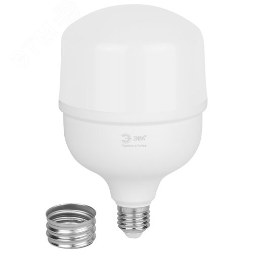 Лампа светодиодная высокой мощности LED 80 Вт 8000Лм 6500К T120 холодный E27/E40 (переходник) 170-265В LED POWER T120-80W-865-E27/E40 Green Line