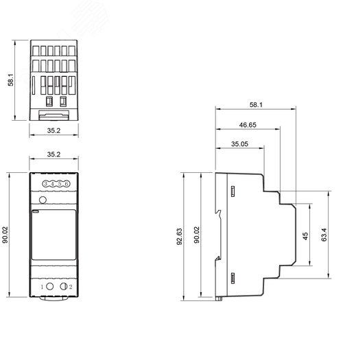 Источник питания MODULAR POWER, однофазный, 30Вт, 24В