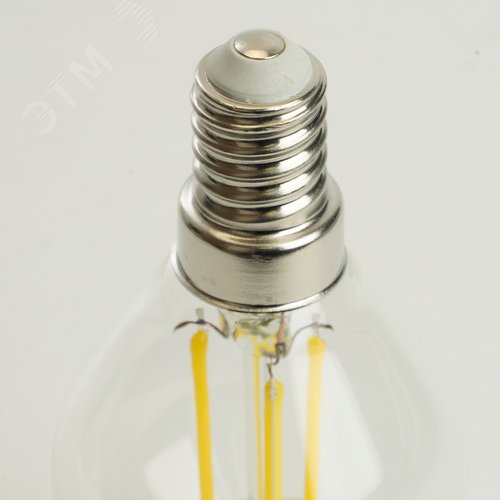 Лампа светодиодная LED 6вт Е14 теплый шар FILAMENT .PRO