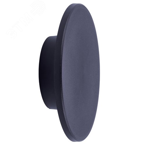 Светильник ULU-P35R-12W/3000K+4000K+6500K/D18 IP65 BLACK светодиодный уличный. Архитектурный накладной. С переключателем цвета свечения. Теплый(3000K)/Белый(4000K)/Дневной(6500K). Диаметр 18 см. Корпус черный. TM Uniel
