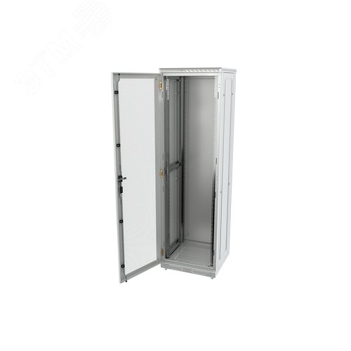 Шкаф телекоммуникационный напольный 42U 600x600 ШТ-НП-42U-600-600-П, передняя дверь перфорированная